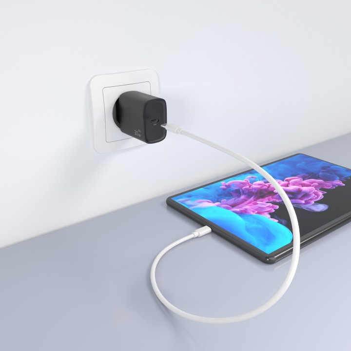 Cargador de Pared AISENS 30W 1xUSB-C Negro (A110-0951)