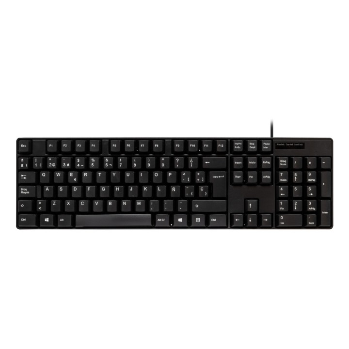 Teclado+Ratón UNYKA OEM USB 1200dpi Negro (UK50545)