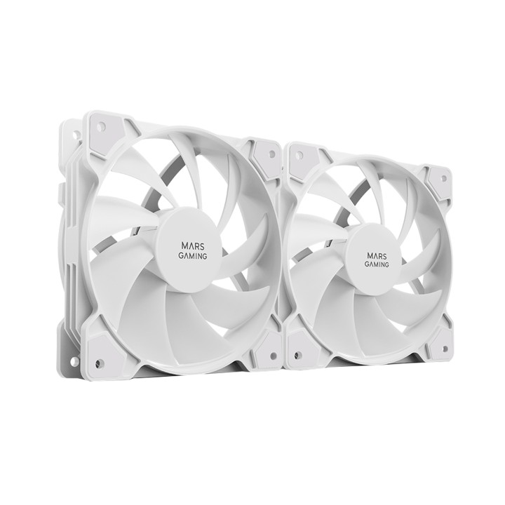 Ventilador Mars Gaming MF-PROX2 Kit 2 Blanco (MFPROX2W)