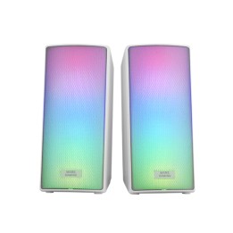 Altavoces Mars Gaming 15W 2.0 RGB BT Blanco (MSRGB2W)