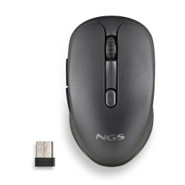 Ratón NGS Óptico Wireless 1600dpi Negro (EVORUSTBLACK)