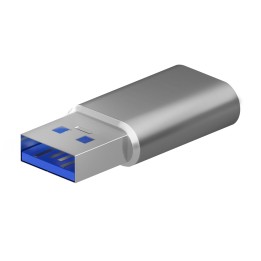 Adaptador AISENS USB-A/M a USB-C/H Gris (A108-0677)