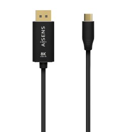 Cable AISENS USB-C/M a DP/M 1.8m Negro (A109-0687)