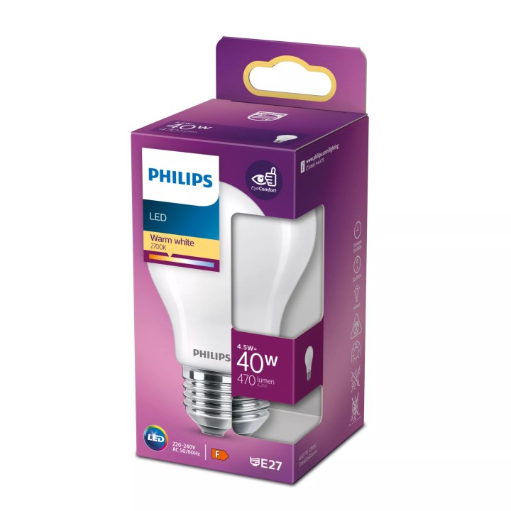 Bombilla Philips 40W E27 2700K 470L (929001242955)