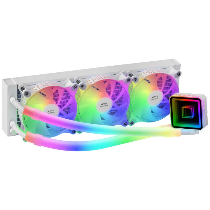Ref. Líq. CPU Mars Gaming 650W ARGB Blanca(MLULTRA360W)