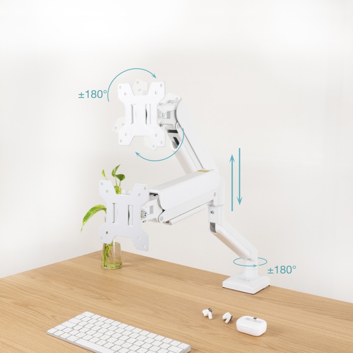Soporte de Mesa TooQ 13"-34" Blanco (DB1334TNR-W)