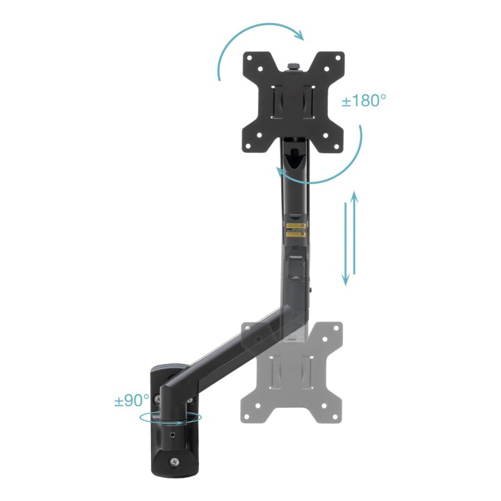 Soporte Pared TooQ 13"-34" Negro (LP1334TNR-B)