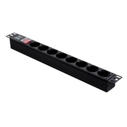 Regleta Aiten Data 8xSchuko Rack 1U Negra (20.08.19)