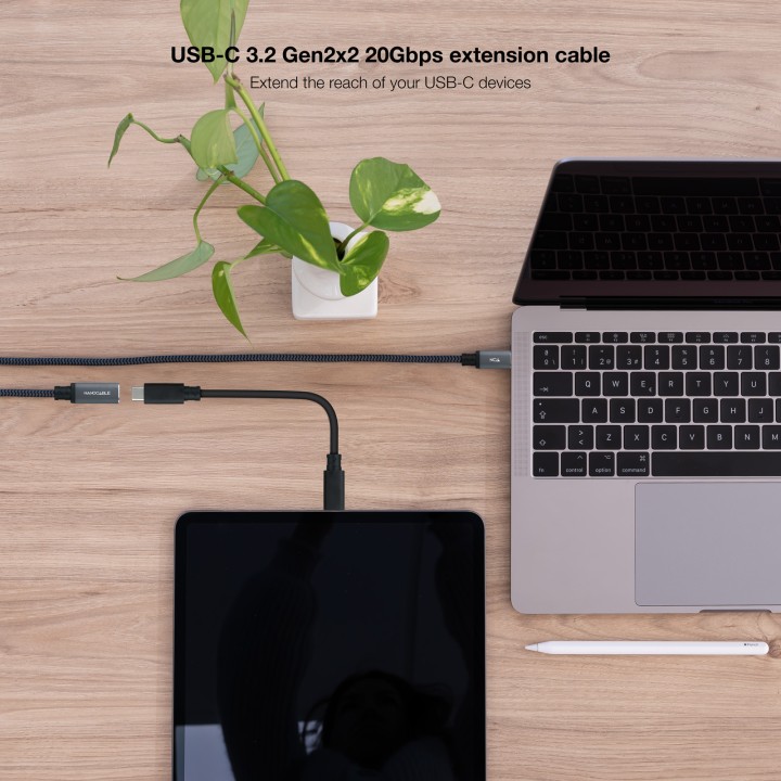 Nanocable USB-C 3.2 M/H 1.5m (10.01.4501-L150-COMB)