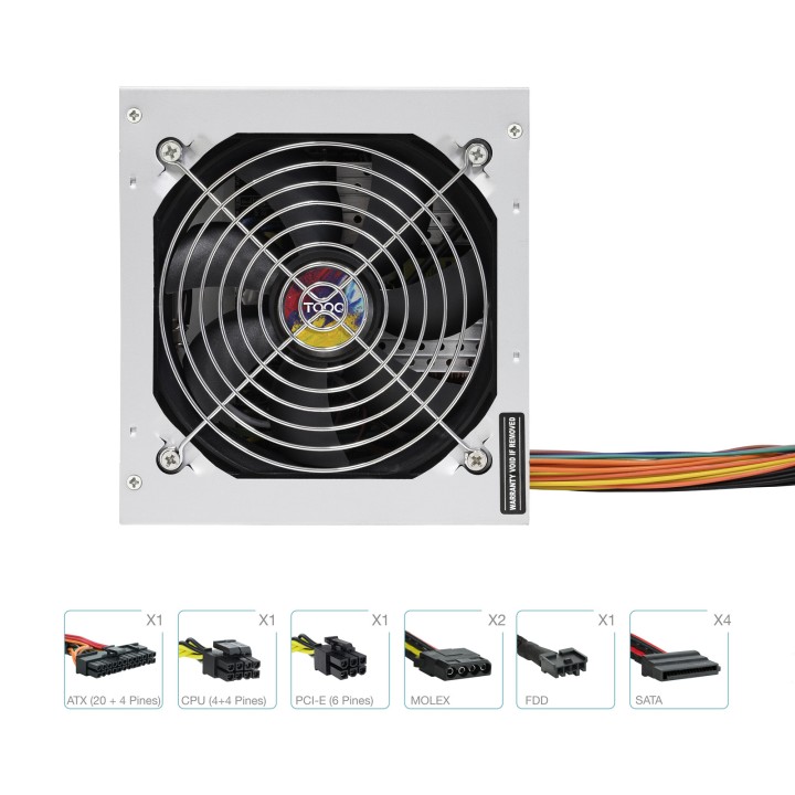 Fuente TooQ ATX 550W 12cm (TQAPOLO-550SP)