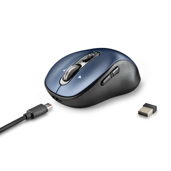 Ratón NGS RF/Bluetooth 5.1 Negro/Azul (INFINITY-RB)
