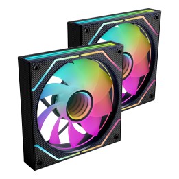 Ventilador Mars Gaming ARGB Kit 2 Negro (MF3DPROX2R)