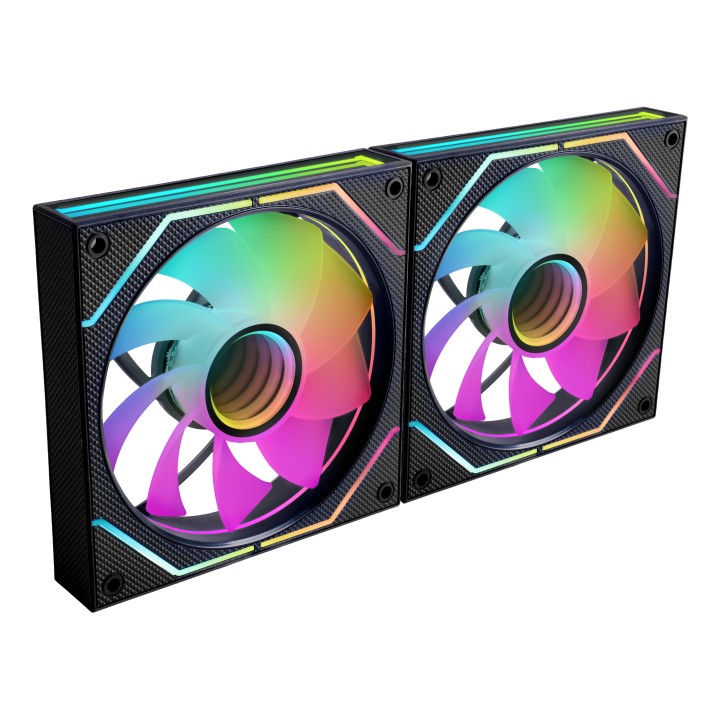 Ventilador Mars Gaming ARGB Kit 2 Negro (MF3DPROX2R)