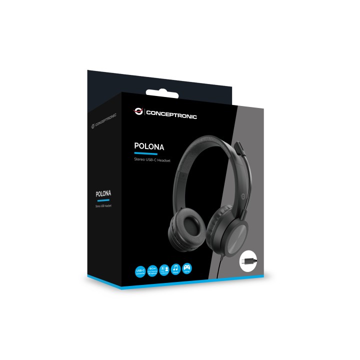Auric+Micro CONCEPTRONIC USB-C Negros (POLONA05BC)