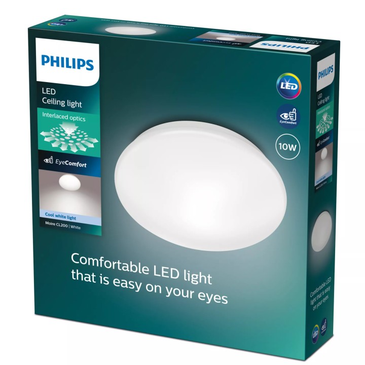 Plafón Philips Moire CL200 LED 10W 1100L (915005778301)