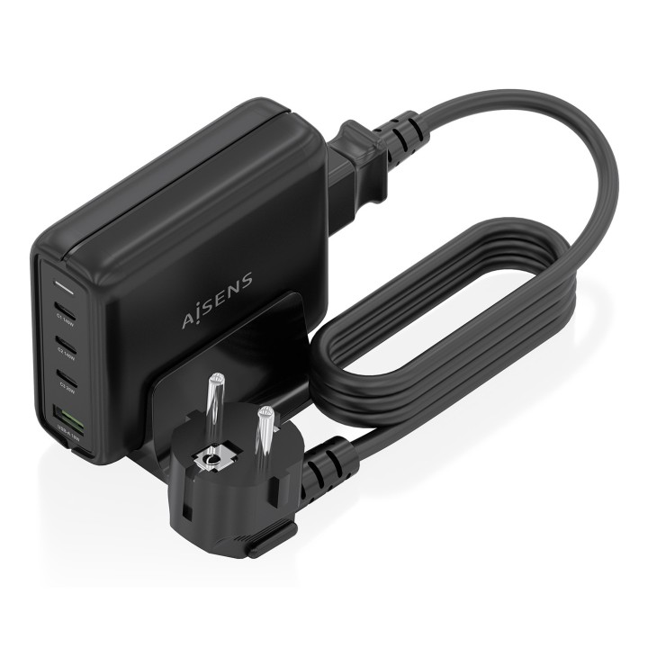 Cargador AISENS 140W 1xUSB-A 3USB-C (ASCH-140W4P056-BK)