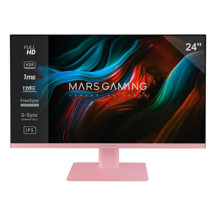 Monitor Mars Gaming 24" IPS FHD 120Hz HDMI Rosa (MV24P)
