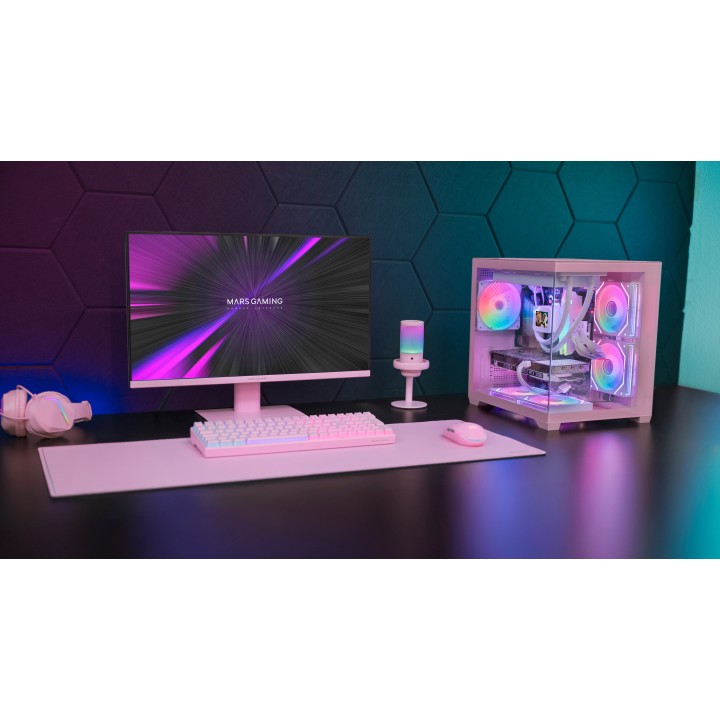 Monitor Mars Gaming 24" IPS FHD 120Hz HDMI Rosa (MV24P)