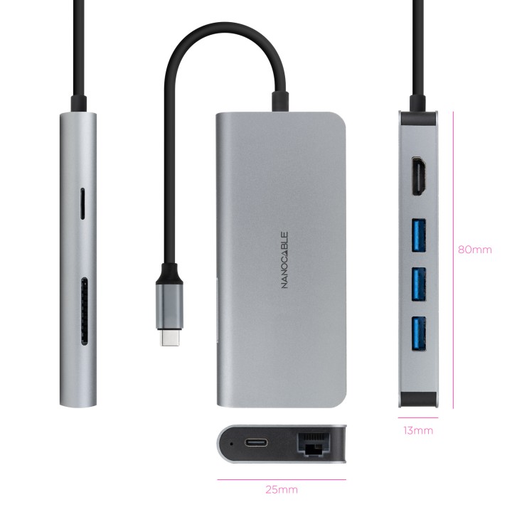 Docking Nanocable USB-C a USB-A/HDMI/USB-C (10.16.4609)