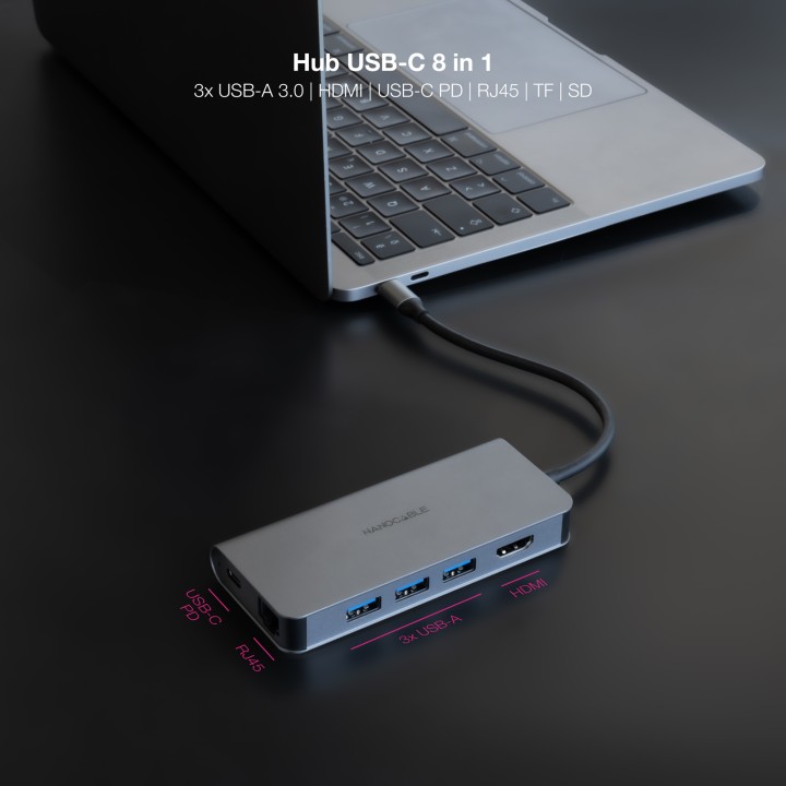 Docking Nanocable USB-C a USB-A/HDMI/USB-C (10.16.4609)