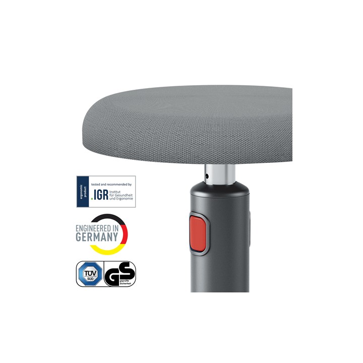 Taburete Leitz Ergo Cosy Active 2 Gris (6518-00-89)