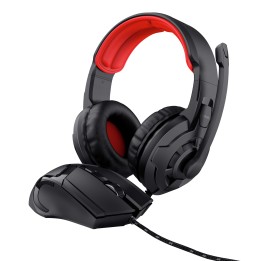 Kit Gaming Trust Auric+Ratón 3.5mm USB Negros (24761)