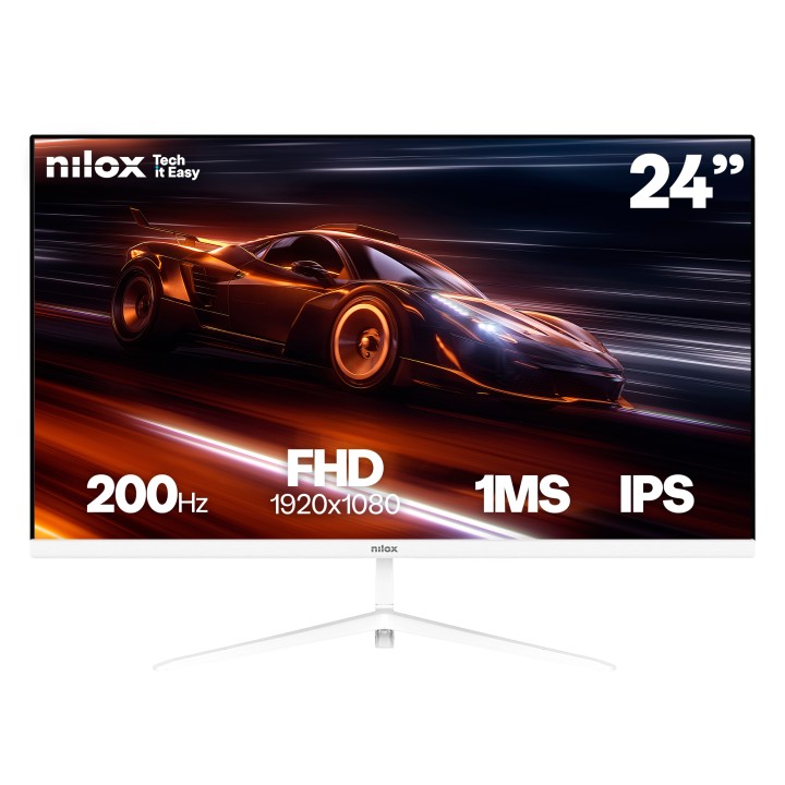 Monitor NILOX 24" IPS FHD 200Hz Blanco (NXM24FHD2001)