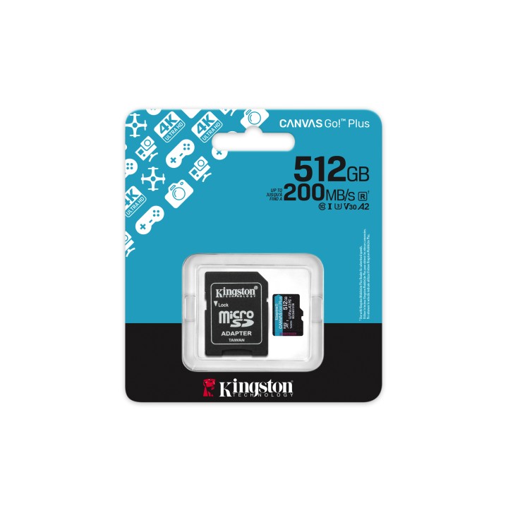 Kingston Micro SDXC 512Gb + Adaptador SD (SDCG4/512GB)