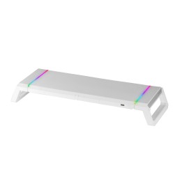 Soporte Sobremesa Mars Gaming Monitor Blanco (MGSONEW)