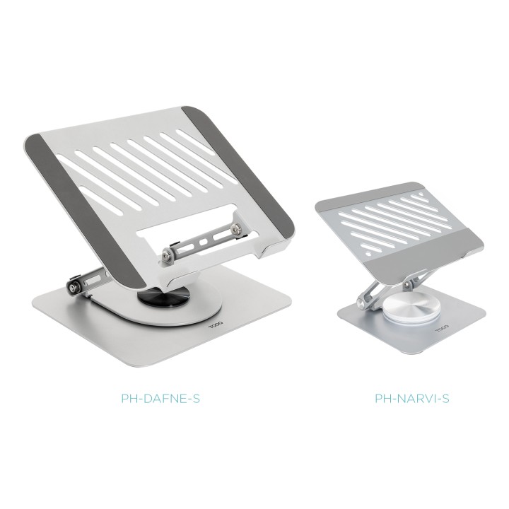 Soporte TooQ Plegable hasta 13" Plata (PH-NARVI-S)
