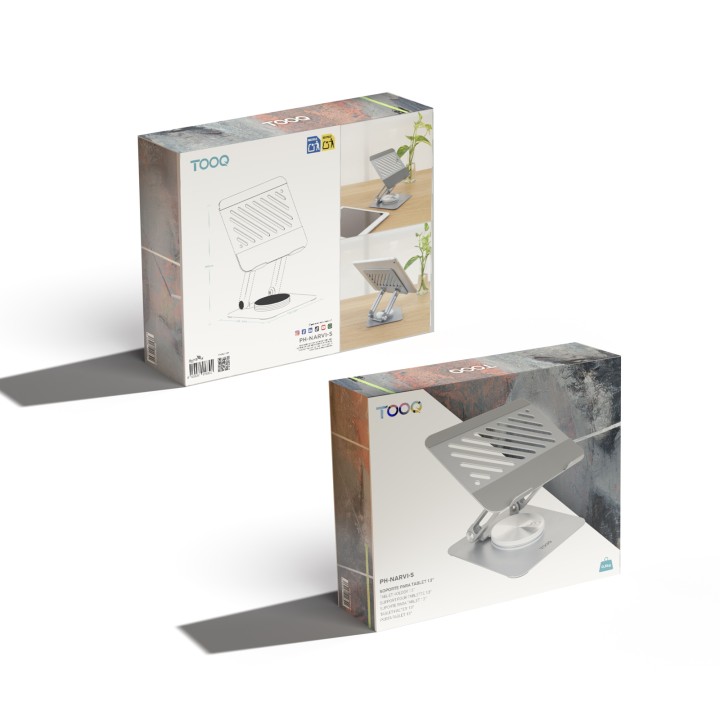 Soporte TooQ Plegable hasta 13" Plata (PH-NARVI-S)