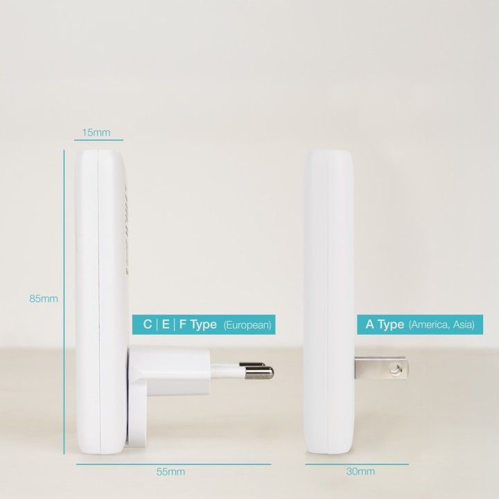 Cargador de Viaje TooQ GaN USB-A/USB-C PD/QC 65W Blanco