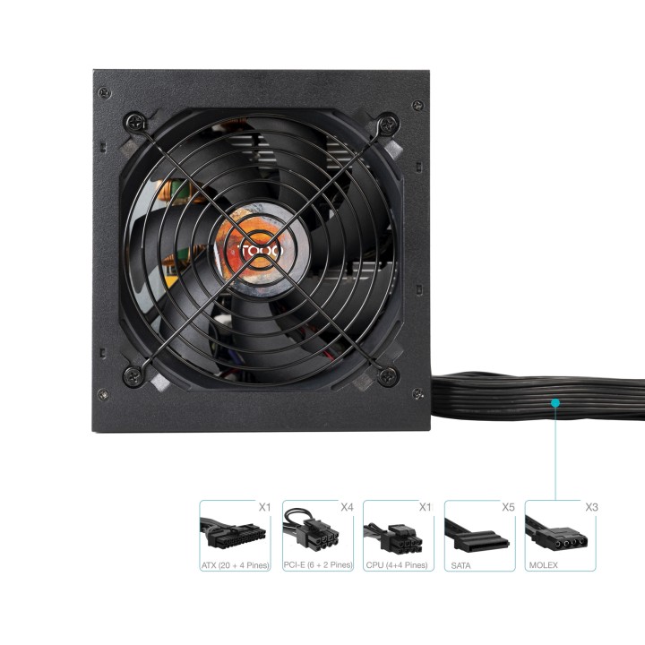 Fuente TooQ ATX 750W APFC 80+ Bronze (TQHELIOS-750SP)