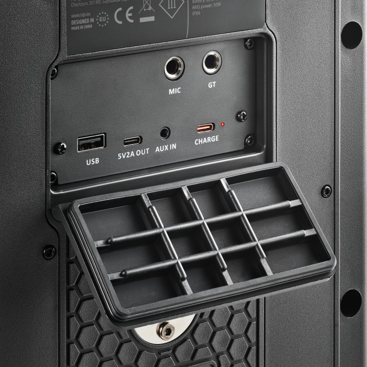 Altavoz Portátil NGS 300W BT/USB/AUX Negro (WILDBASH)