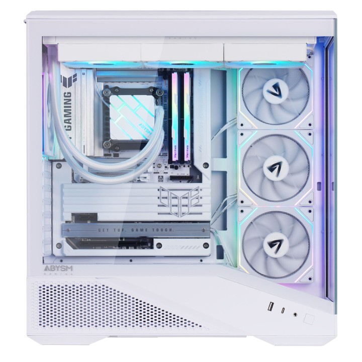 Caja Abysm Arian Frame A400 ARGB ATX Blanca (AB123533W)