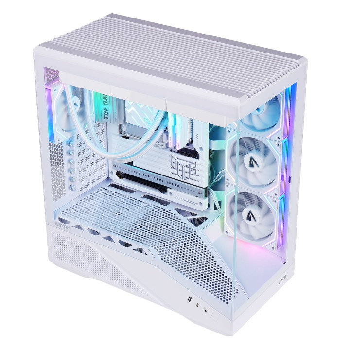 Caja Abysm Arian Frame A400 ARGB ATX Blanca (AB123533W)