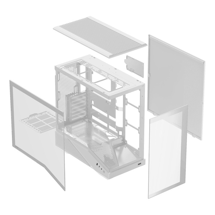Caja Abysm Arian Frame A400 ARGB ATX Blanca (AB123533W)