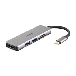 Docking D-Link Usb-C USB3/HDMI/Lector tarj. (DUB-M530)