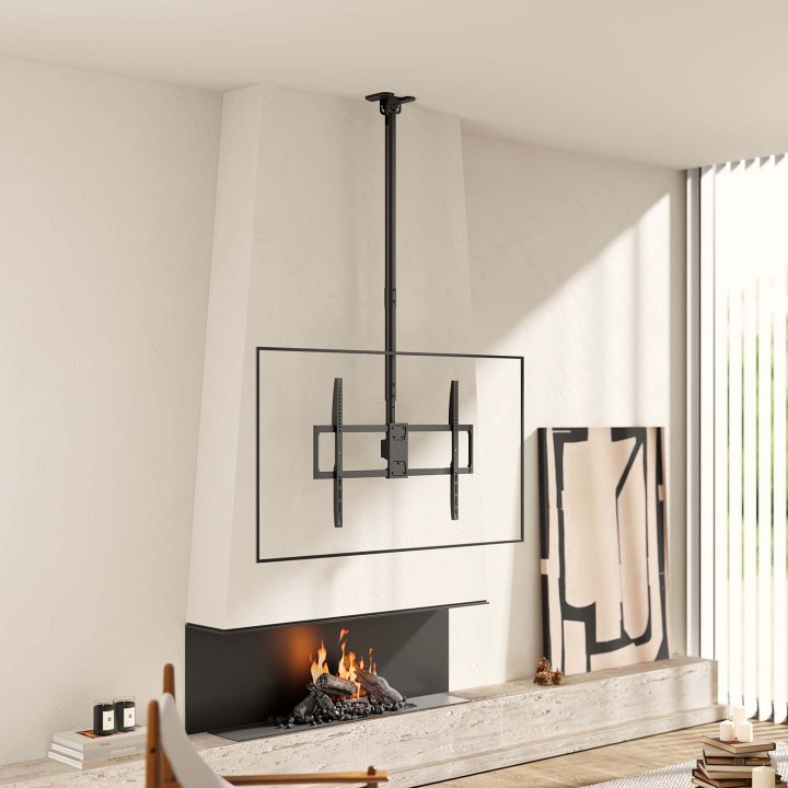 Soporte Techo AISENS 50-100" 80Kg Negro (CT100TSLE-393)