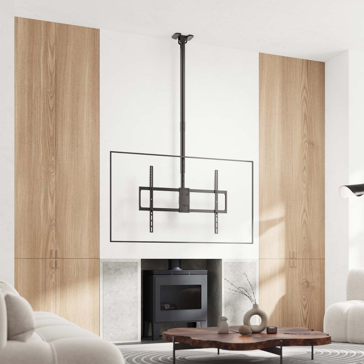 Soporte Techo AISENS 50-100" 80Kg Negro (CT100TSLE-393)