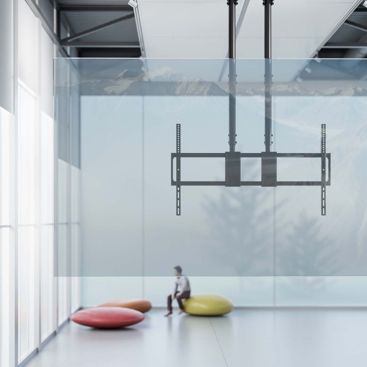 Soporte Techo AISENS 60-120" 120Kg Negro (CT120TLE-395)