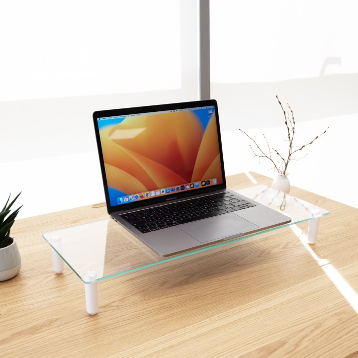 Soporte Elevador TooQ Monitor/Portátil Vidrio (TQMR061)