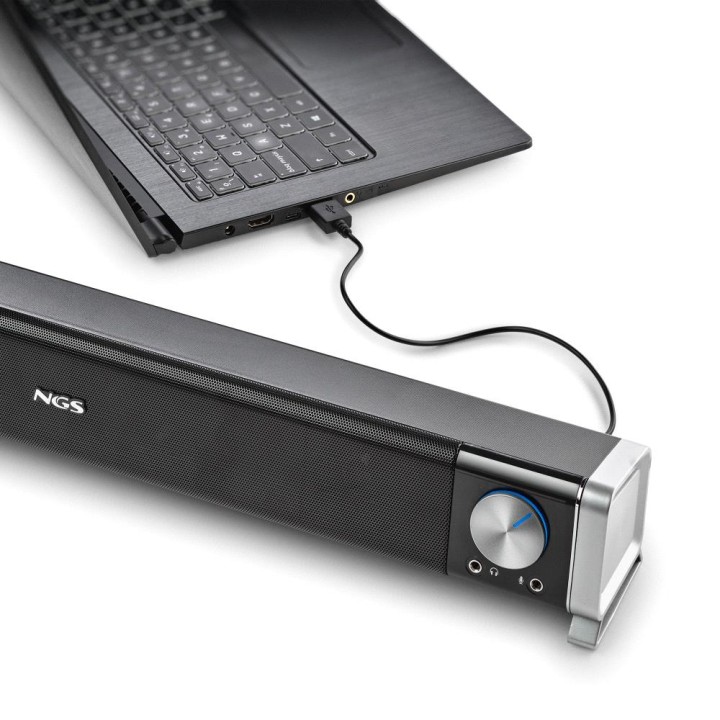 Barra de Sonido NGS 2.0 20W Bluetooth Negra (SB500-BT)