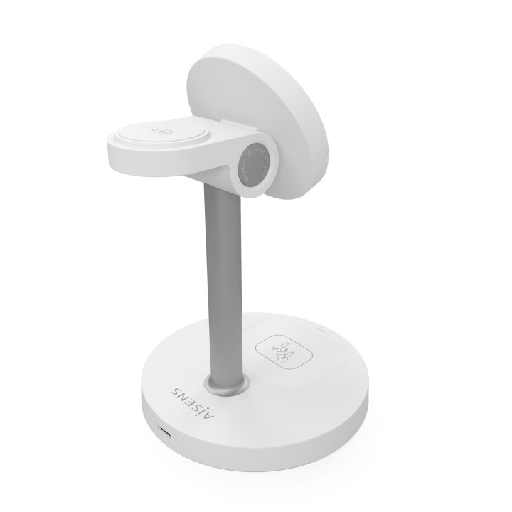 Cargador AISENS Qi Inalámbrico Blanco(ASCH-15W3WC065-W)