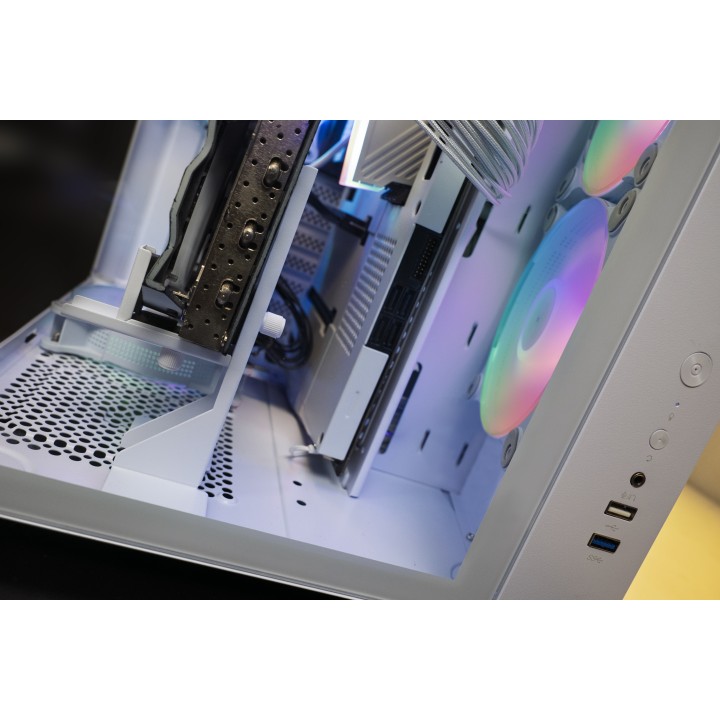 Soporte Mars Gaming para VGA Acero Blanco (MCAGCBPROW)