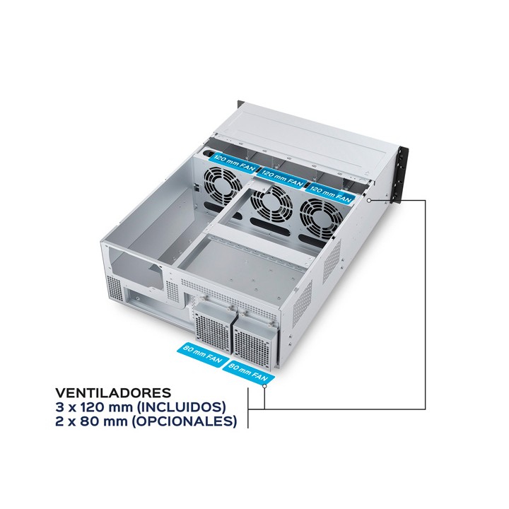 Servidor Rack UNYKA HSW4U6508 8 Bahías (UK80.40.6508)