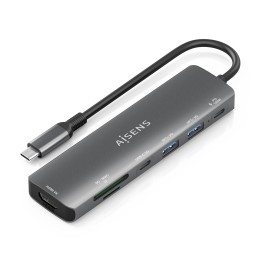 Docking AISENS 7en1 USB-C Gris (ASUC-7P026-GR)