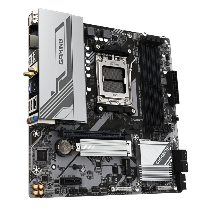 GIGABYTE B650M GAMING PLUS WIFI: (AM5) 4DDR5 HDMI mATX