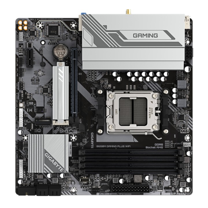 GIGABYTE B650M GAMING PLUS WIFI: (AM5) 4DDR5 HDMI mATX