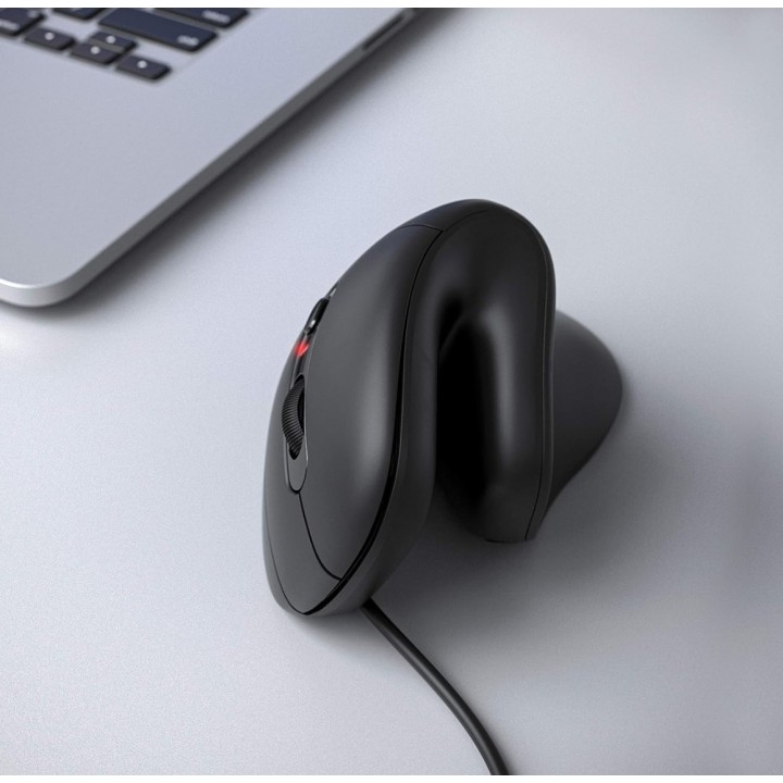 Ratón Vertical EQUIP USB-A/C 7200dpi Negro (EQ245119)